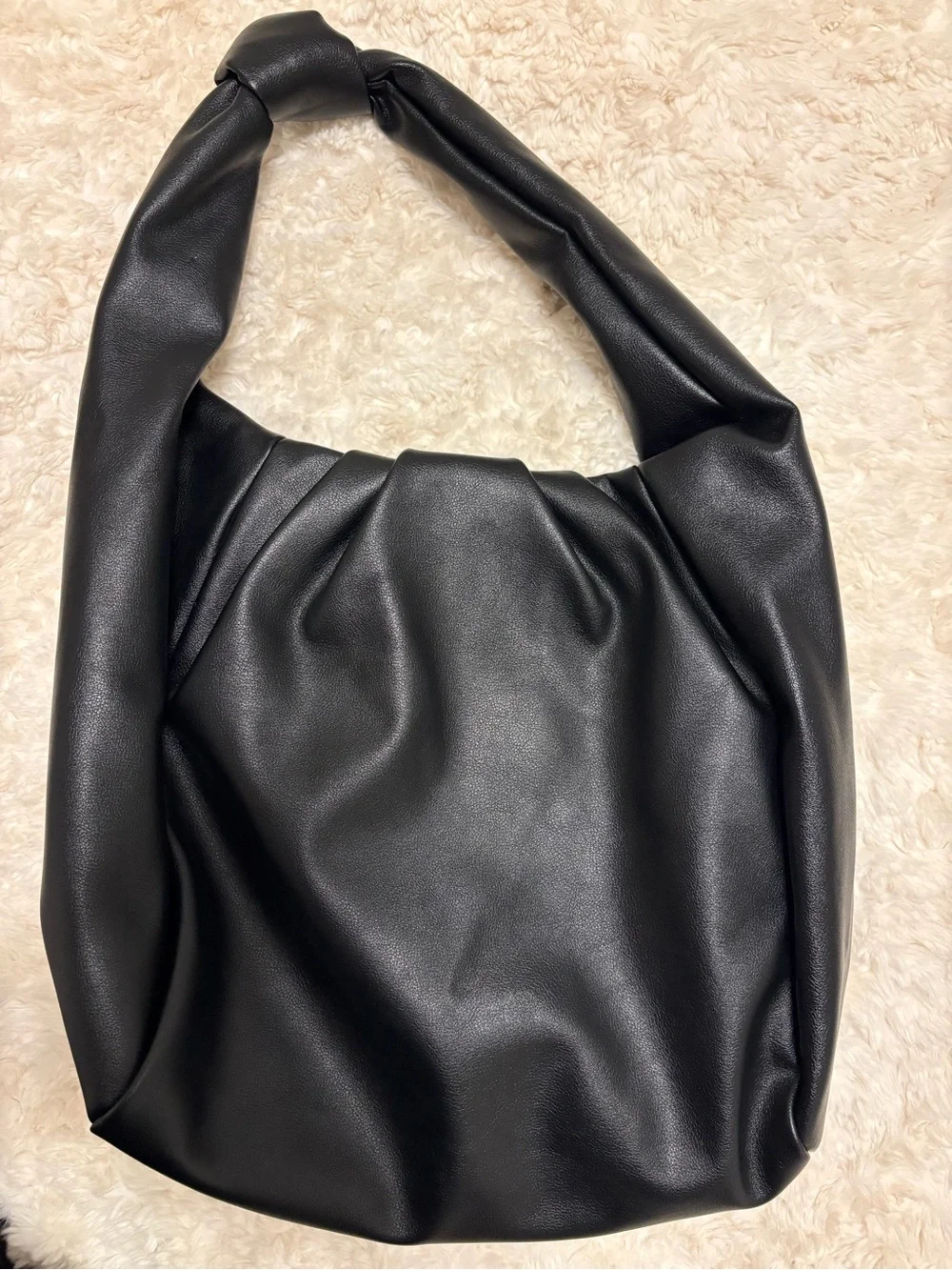 ASOS Black Knotted-Handle Hobo Bag